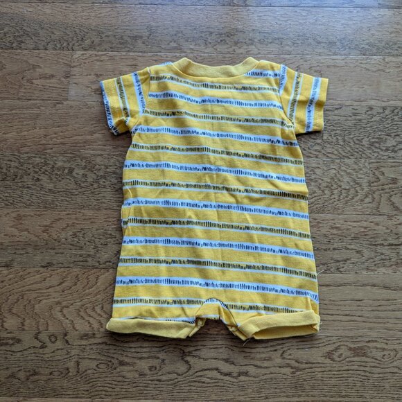 Baby Emporio - Yellow Striped Lion / Tiger Short Romper - Picture 4 of 7